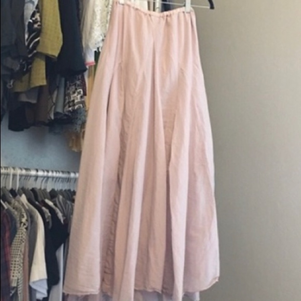 CP Shades/Blush pink maxi skirt NWOT